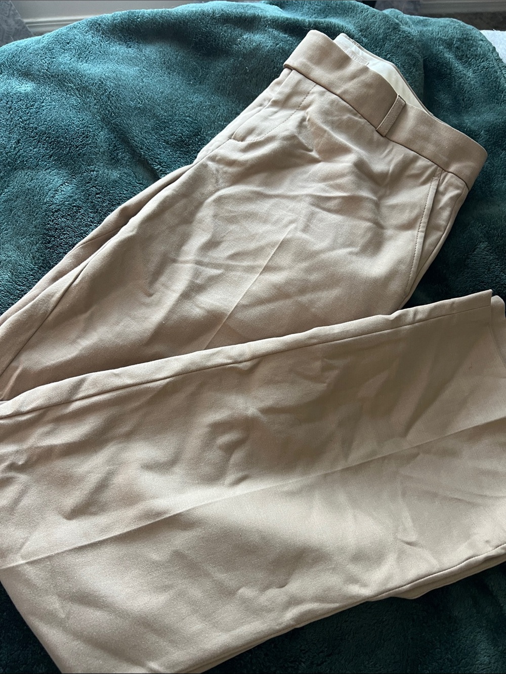Banana Republic Women's Classic Straight Trousers in Beige